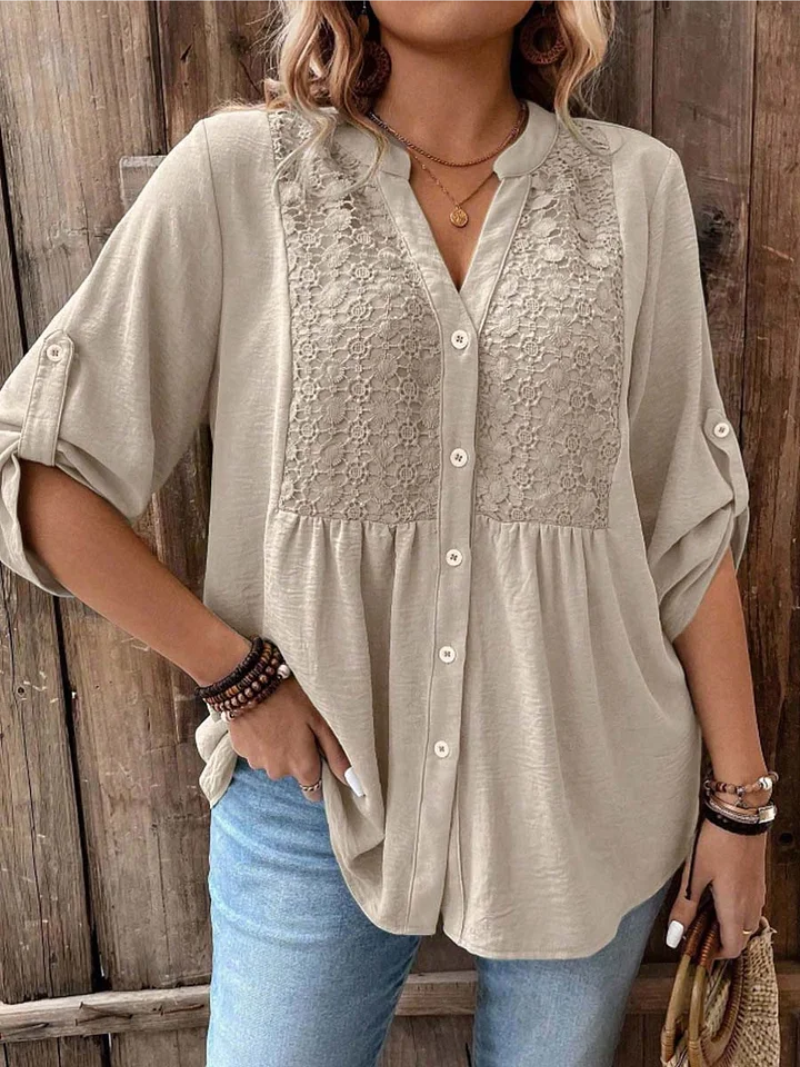 Maëlle™ | Comfortabele blouse met knoopdetail