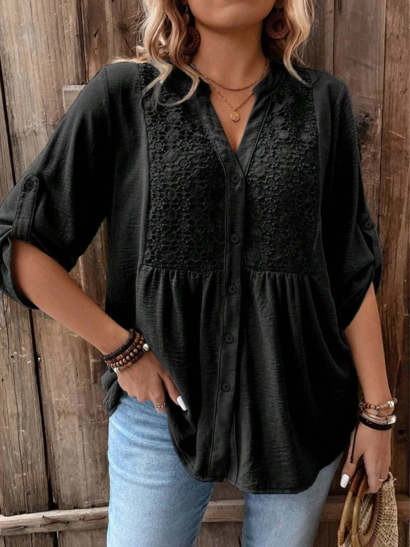 Maëlle™ | Comfortabele blouse met knoopdetail