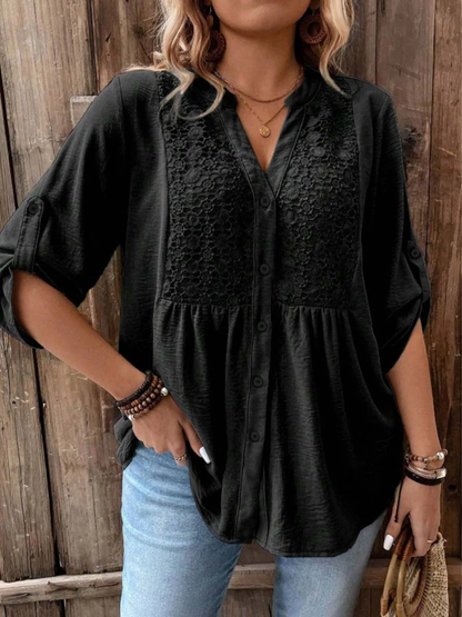 Maëlle™ | Comfortabele blouse met knoopdetail