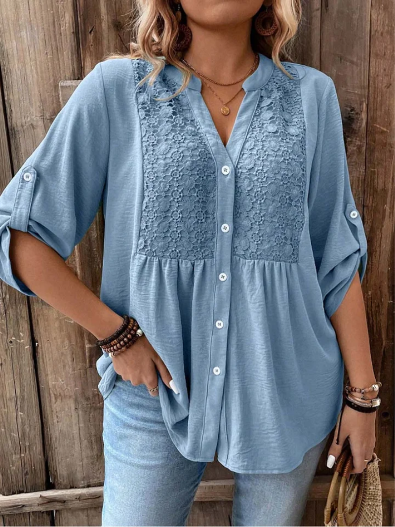 Maëlle™ | Comfortabele blouse met knoopdetail