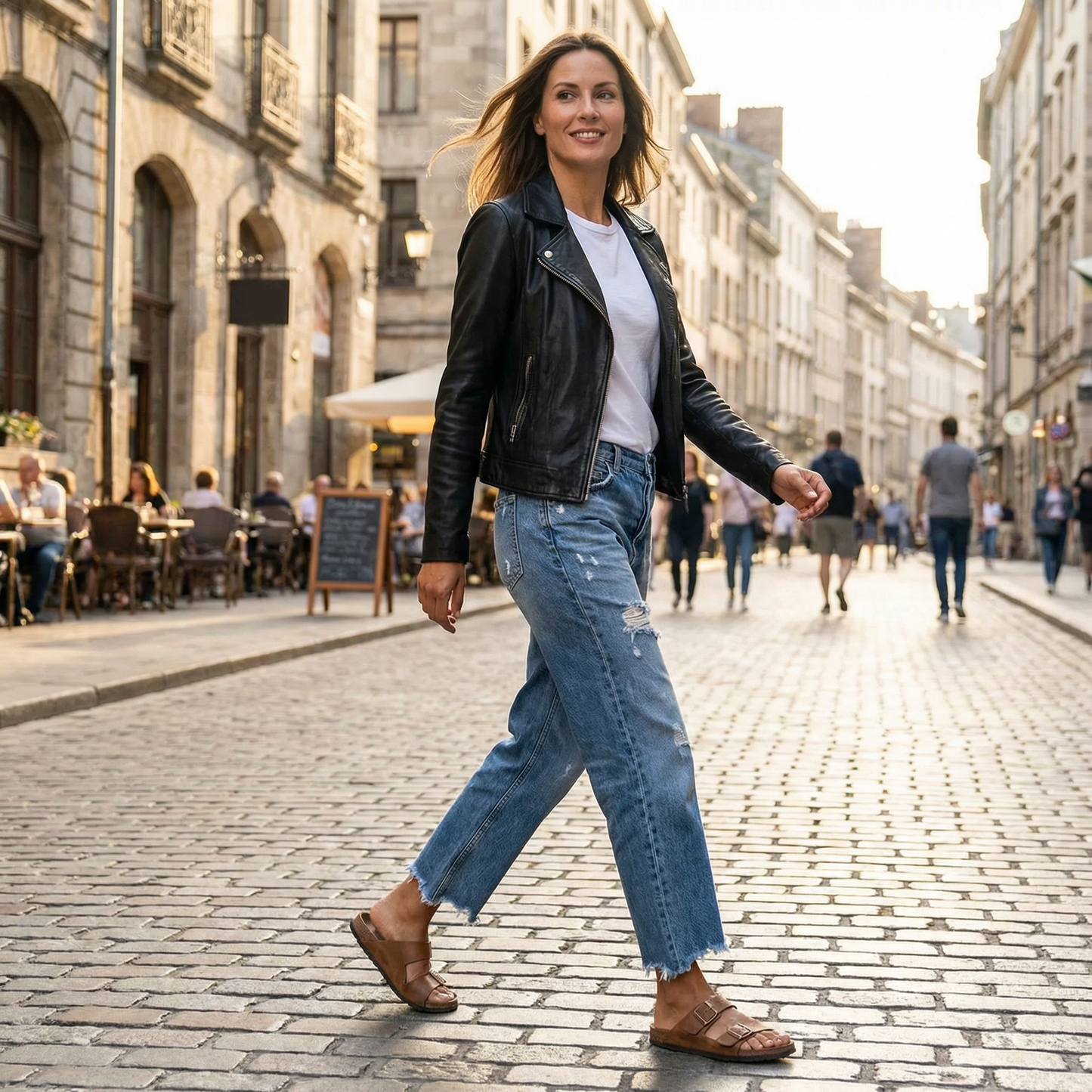 Marvelle™ | Cropped straight leg jeans