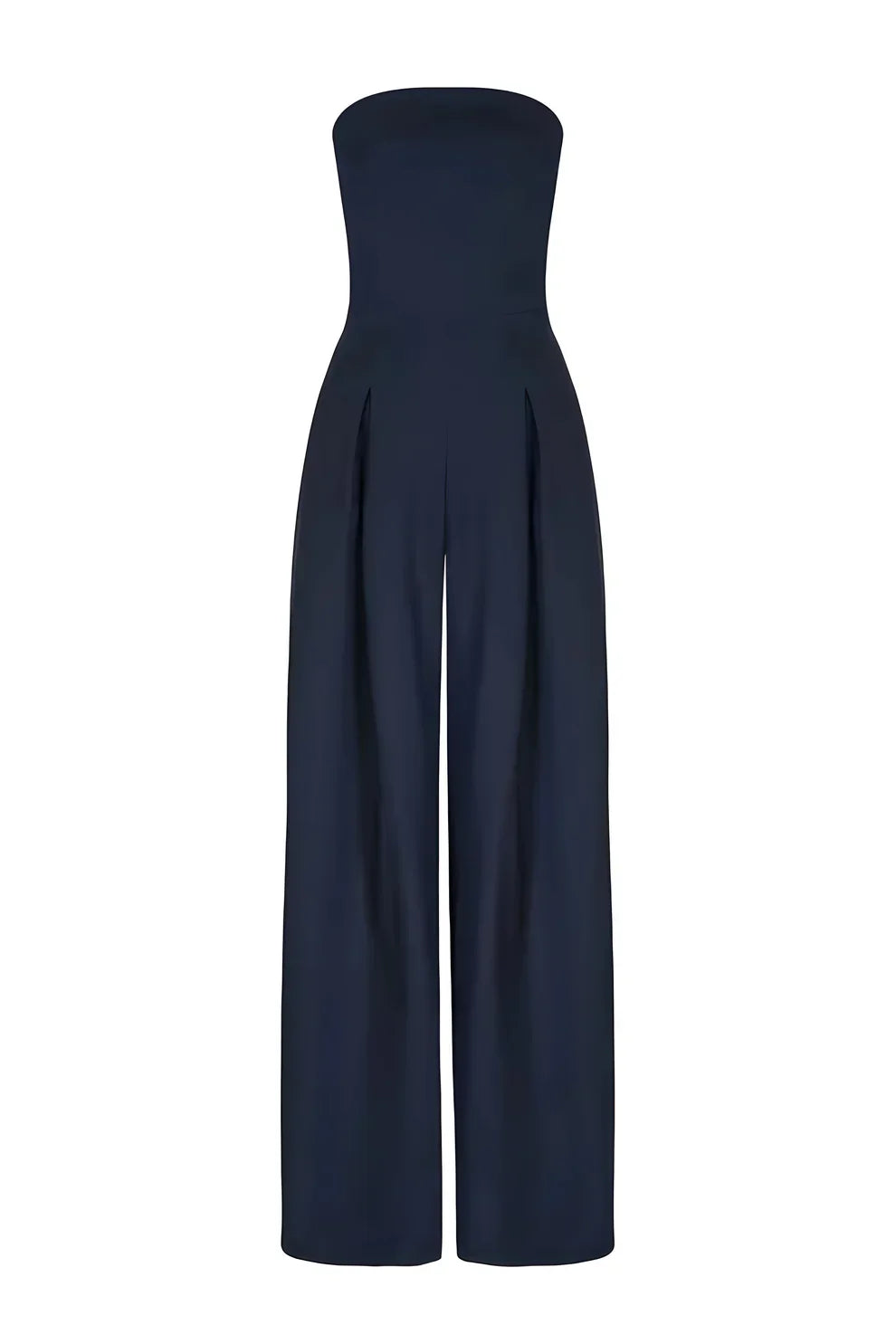 Serelle™ | Strapless jumpsuit met wijde pijpen