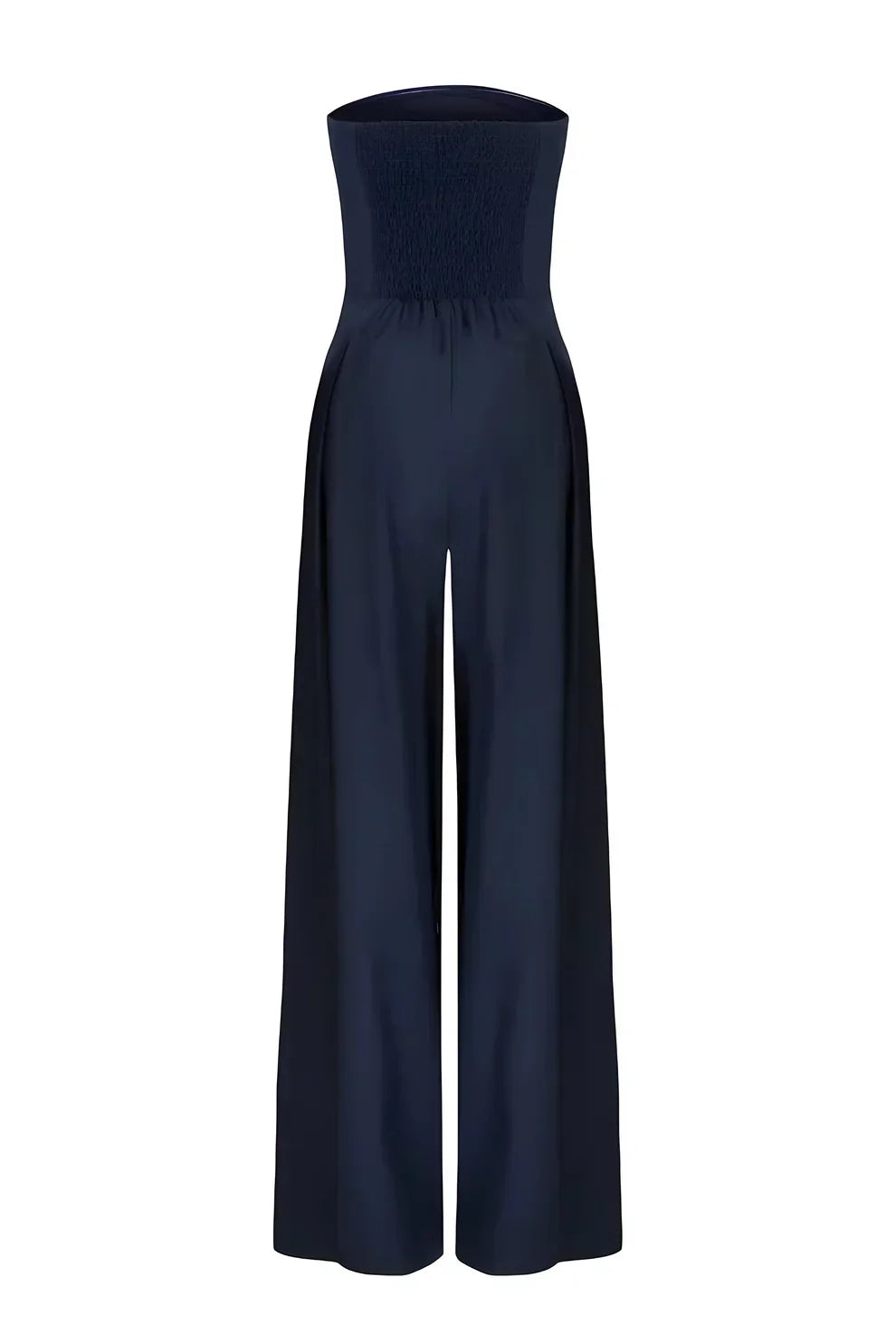 Serelle™ | Strapless jumpsuit met wijde pijpen