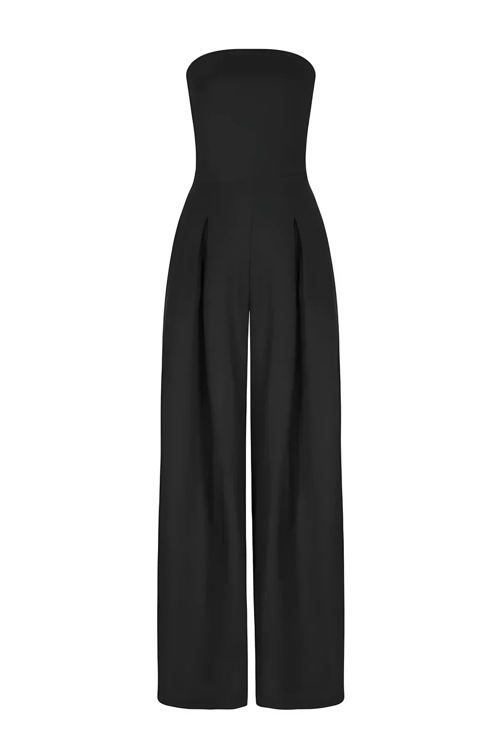 Serelle™ | Strapless jumpsuit met wijde pijpen