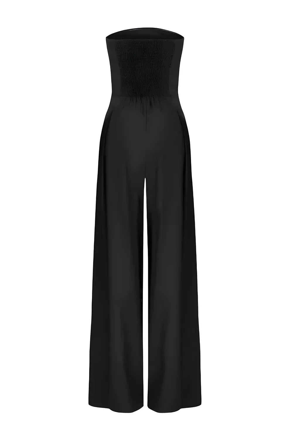 Serelle™ | Strapless jumpsuit met wijde pijpen