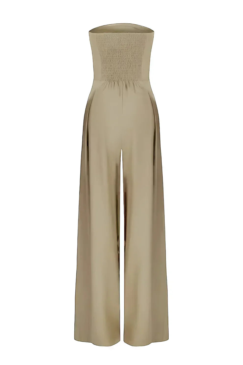 Serelle™ | Strapless jumpsuit met wijde pijpen