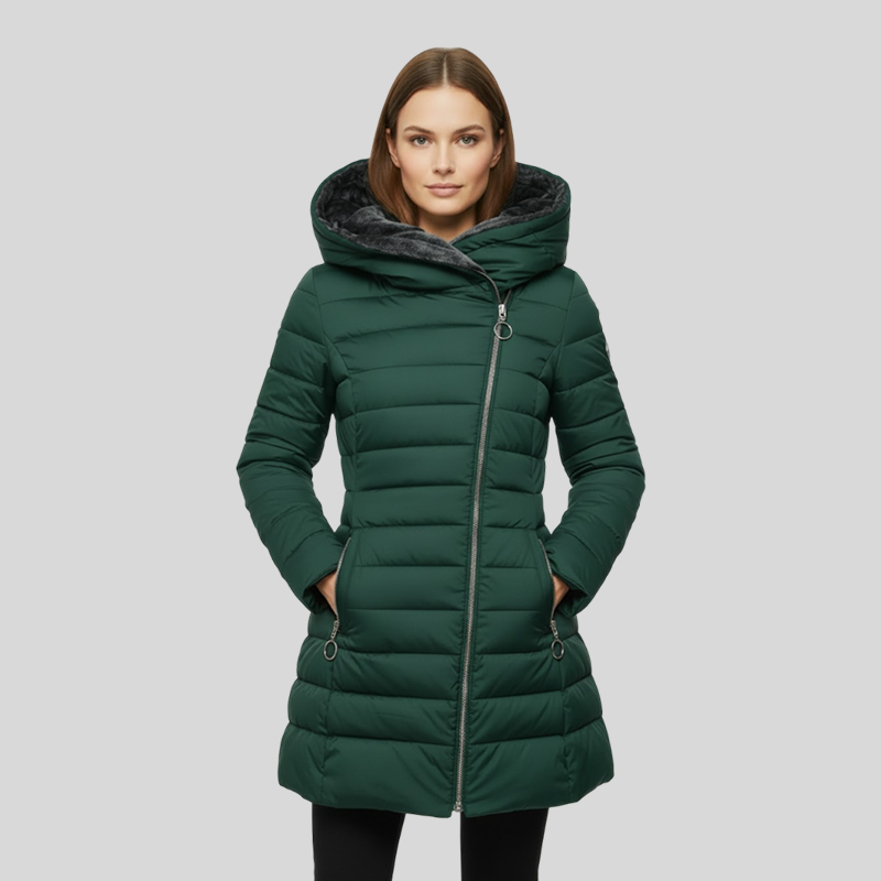 Amelie | Gewatteerde jas met fleece voering