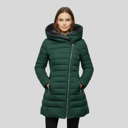 Amelie | Gewatteerde jas met fleece voering