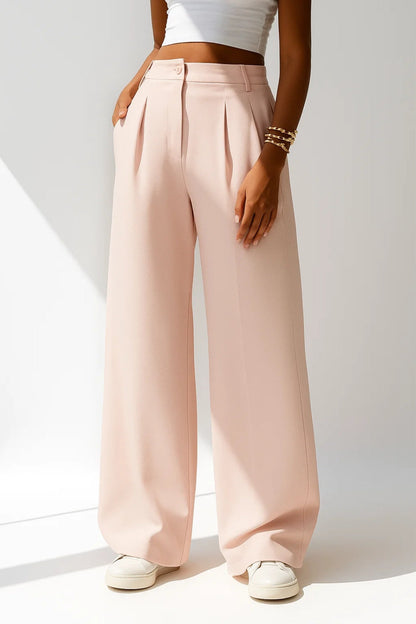 Ella | Palazzo-broek met plooien