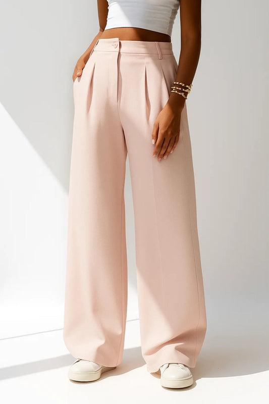 Ella | Palazzo-broek met plooien
