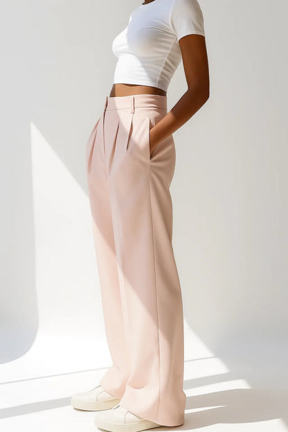 Ella | Palazzo-broek met plooien