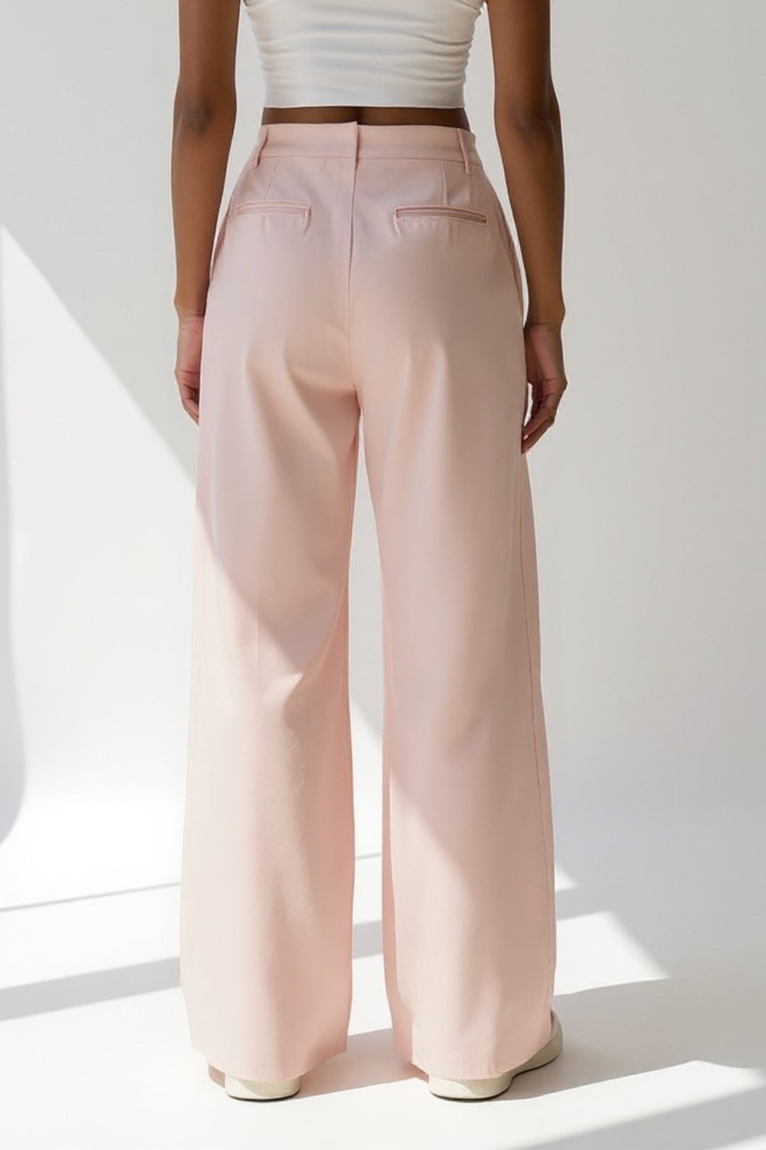 Ella | Palazzo-broek met plooien