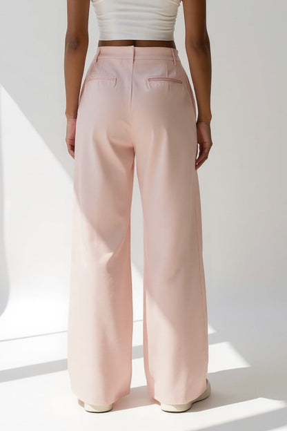 Ella | Palazzo-broek met plooien