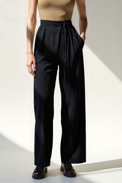 Liv | Elegante broek met hoge taille en riem