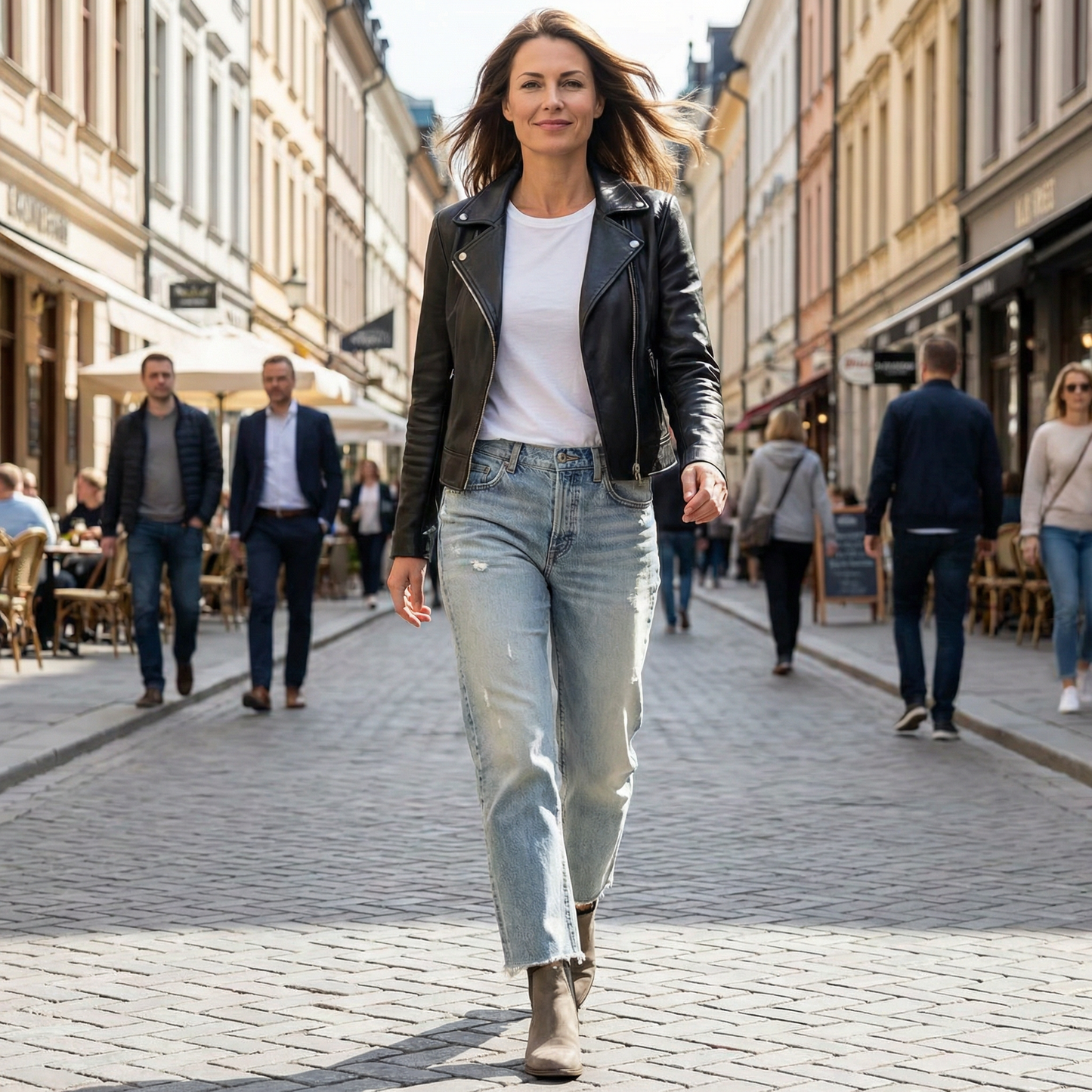 Marvelle™ | Cropped straight leg jeans