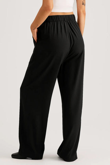 Céleste™ | Elegante zwarte broek met wijde pijpen
