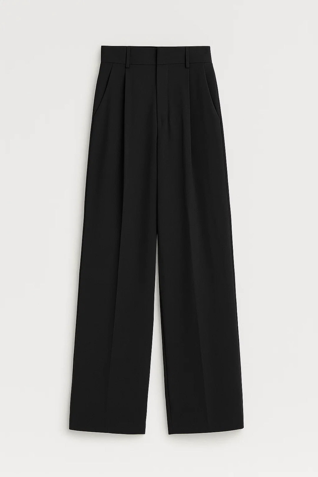 Céleste™ | Elegante zwarte broek met wijde pijpen