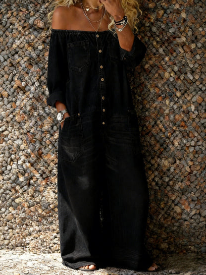 Léana™ | Denim jumpsuit