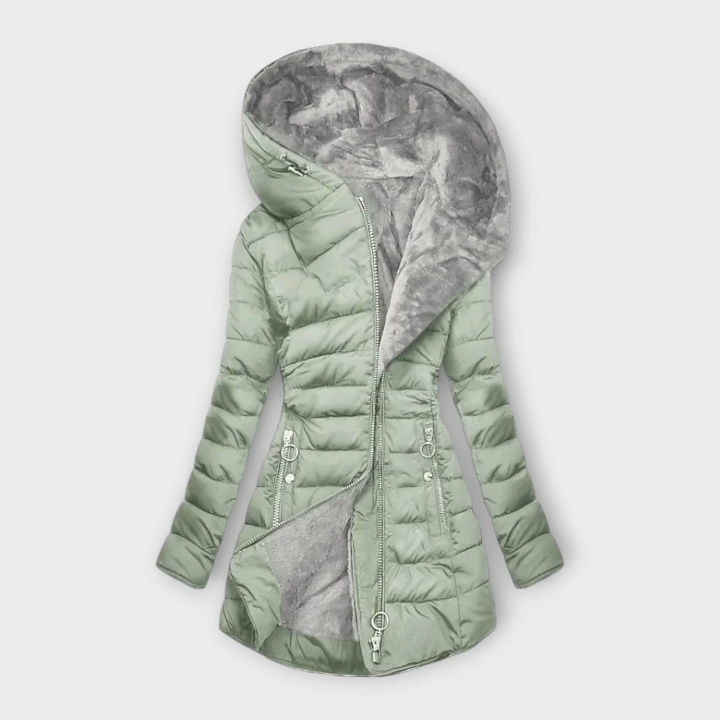 Amelie | Gewatteerde jas met fleece voering