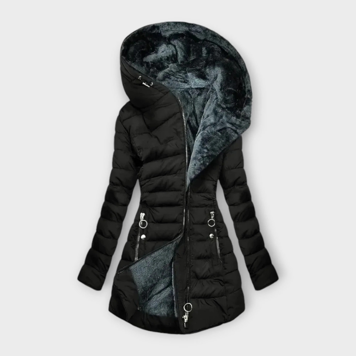 Amelie | Gewatteerde jas met fleece voering