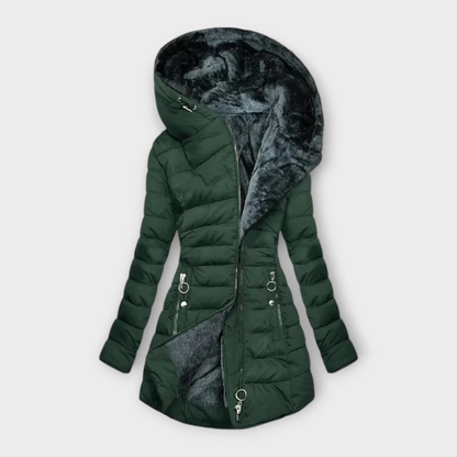 Amelie | Gewatteerde jas met fleece voering